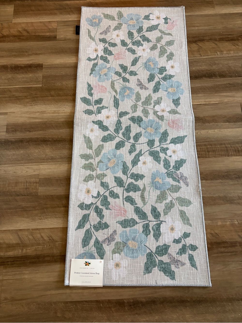 Rifle Paper Co x Loloi Power Loomed Runner in Cotswold